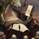 Illustration for article titled Concept Art Writing Prompt: The Book Wyrm